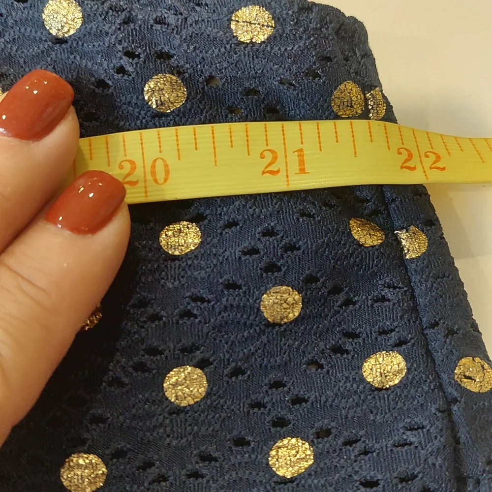 Zac & Rachel Women's Size XL Blouse Sleeveless Shirt Blue Gold